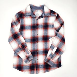NWT Wonder Nation Kids Flannel Plaid Shirt Boys Large 10-12